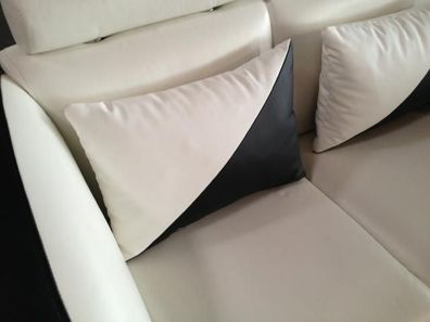 Dekokissen Sofakissen Designer Leder Kissen Sofakissen Kopfkissen Couch Neu