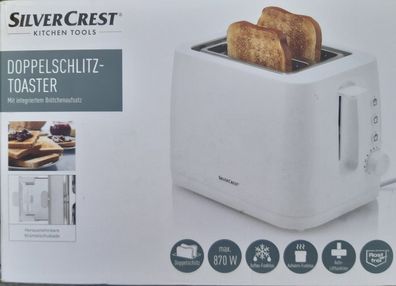 Silvercrest Toaster STK 870 B2, mit Auftau-Funktion 6 Stufen