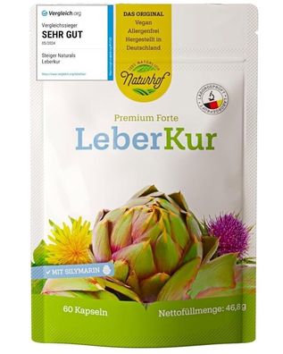 Naturhof LeberKur* mit Silymarin 60 Kapseln