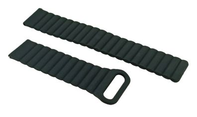Minott > Uhrenarmband 22mm Silikon schwarz weich Easy Click
