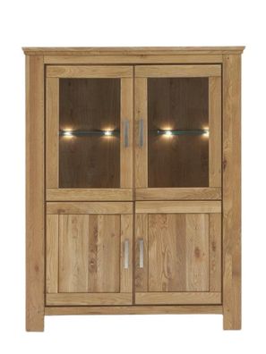 Vitrine Teilmassiv Iantha 125x165x47 natur 20099