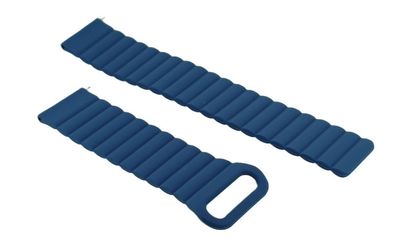 Minott > Uhrenarmband 22mm Silikon blau weich Easy Click