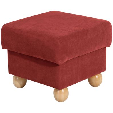 Hocker Kasha Bezug Veloursstoff Buche/terracotta 22271