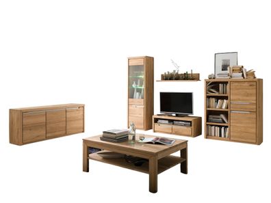 Wohnzimmer komplett Massivholz Ianka Bianco 90068