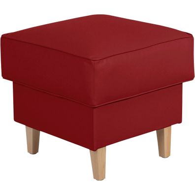 Hocker Karlen Bezug Kunstleder Buche/chili 22096