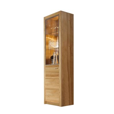 Hochvitrine Janel 64x200x37 Vitrine Wild massiv 10062