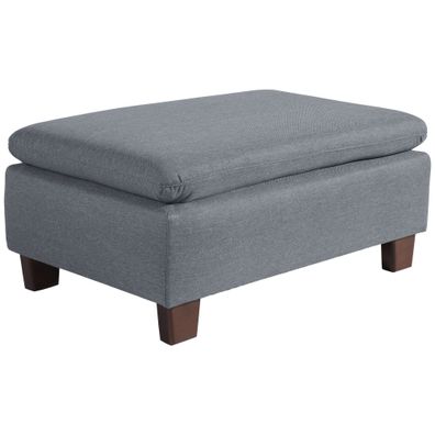 Hocker Katti Bezug Flachgewebe Nussbaum/denim 22927