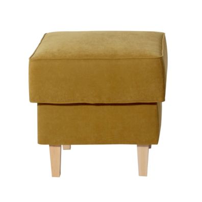 Hocker Karlen Bezug Veloursstoff Buche/mais 22063