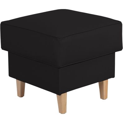 Hocker Karlen Bezug Kunstleder Buche/schwarz 22093