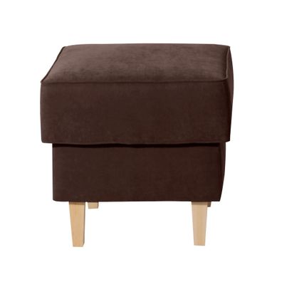 Hocker Karlen Bezug Veloursstoff Buche/braun 22070