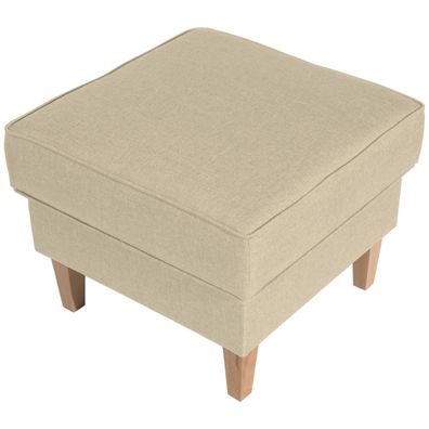 Hocker Karlen Bezug Flachgewebe Buche/beige 22022