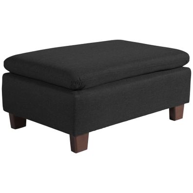 Hocker Katti Bezug Flachgewebe Nussbaum/schwarz 22933