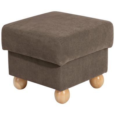 Hocker Kasha Bezug Veloursstoff Buche/sahara 22253