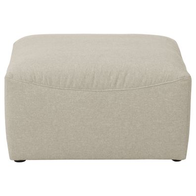 Hocker Kaleigh Bezug Flachgewebe schwarz/creme 23222