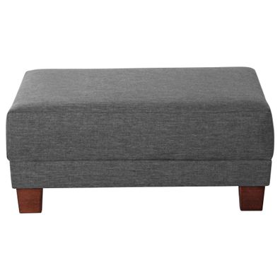 Hocker Katy Bezug Flachgewebe Nussbaum/anthrazit 23002