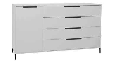 Sideboard Erna 168x45x102 Kreidegrau matt Lack 14767-Q