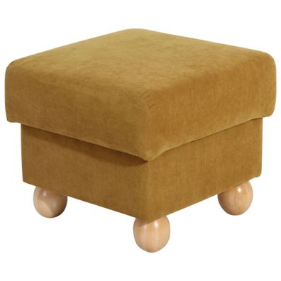 Hocker Kasha Bezug Veloursstoff Buche/mais 22259