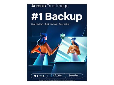 Acronis True Image Essentials| 1 PC/MAC| 1 Jahr|Download|eMail|ESD