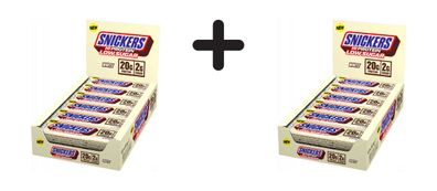 2 x Mars Protein Snickers White Low Sugar High Protein Bar (12x57g) White Chocolate