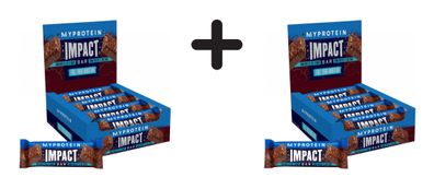 2 x Myprotein Impact Protein Bar (12x64g) Dark Chocolate Sea Salt