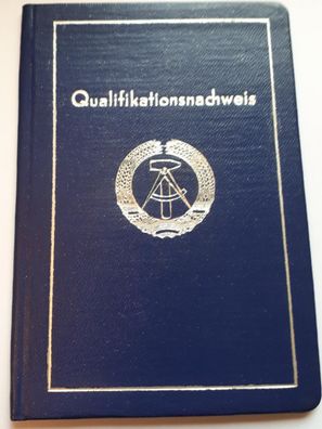 DDR Qualifikationsnachweis 1958