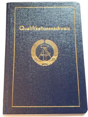 DDR Qualifikationsnachweis 1958 1