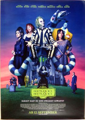 Beetlejuice Beetlejuice - Org. Kinoplakat A0 - Hauptmotiv- Michael Keaton- Filmposter