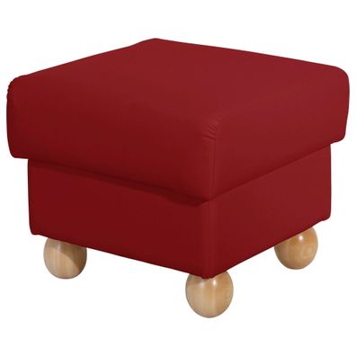 Hocker Kasha Bezug Kunstleder Buche/chilli 22290