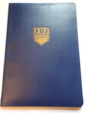 DDR FDJ Zeugnis der Jugendhochschule Wilhelm Pieck 1956