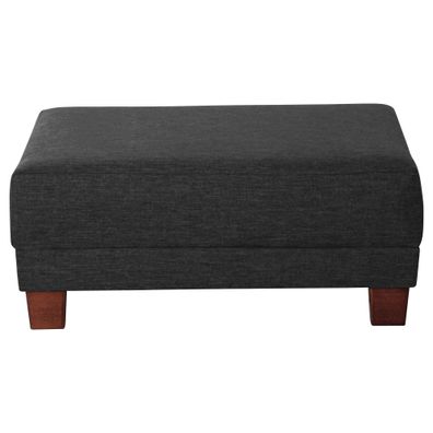 Hocker Katy Bezug Flachgewebe Nussbaum/schwarz 23006