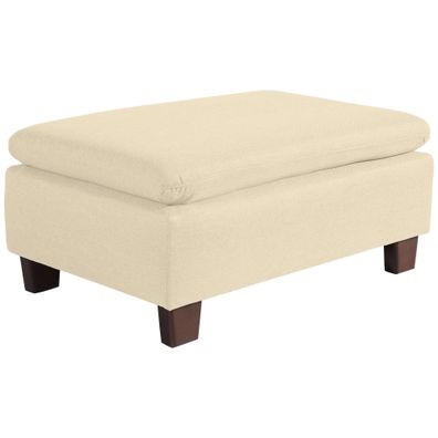 Hocker Katti Bezug Flachgewebe Nussbaum/beige 22924