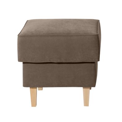 Hocker Karlen Bezug Veloursstoff Buche/sahara 22060