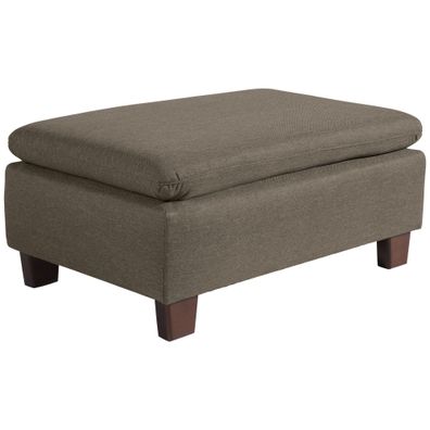 Hocker Katti Bezug Flachgewebe Nussbaum/sahara 22931