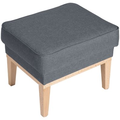 Hocker Kagami Bezug Flachgewebe Buche/denim 21154