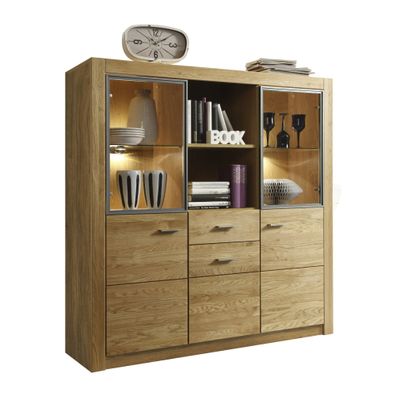 Highboard Janel 137x141x42 Anrichte Wild massiv 10066