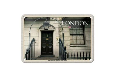 Blechschild 18 x 12 cm Reise Motiv: London The Sherlock Holmes Museum