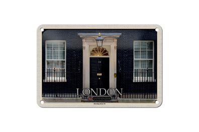 Blechschild 18 x 12 cm Reise Motiv: England UK Downing Street 10