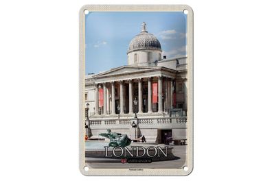 Blechschild 18 x 12 cm Reise Motiv: London England UK National Gallery