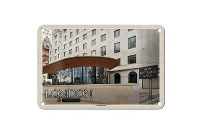 Blechschild 18 x 12 cm Reise Motiv: London Scotland Yard UK e