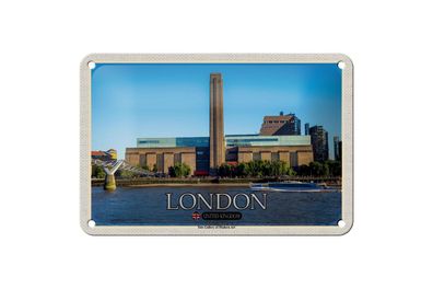 Blechschild 18 x 12 cm Reise Motiv: Tate Gallery of Modern Art UK