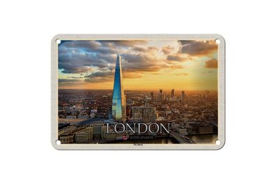 Blechschild 18 x 12 cm Reise Motiv: The Shard London England UK