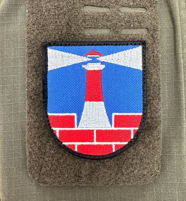 Patch "Wappen Sassnitz" Rügen Wandern Morale Abzeichen Klett Aufnäher BW Deutschland