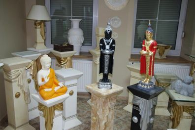 Buddha Feng Shui Buddhismus Thaifiguren Orientalische Figuren mit Kerzenhalter