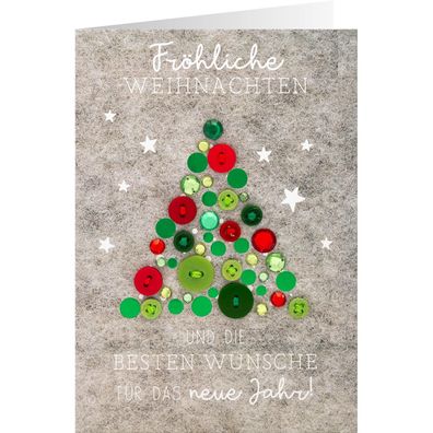 Sheepworld AG Weihnachtskarten Grusskarte Frohe Weihnachten Motiv Tannenbaum Neuware