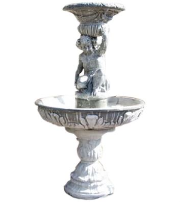 Antikes Wohndesign Spring- & Zierbrunnen AWD-SS-100 B:108cm H:180cm