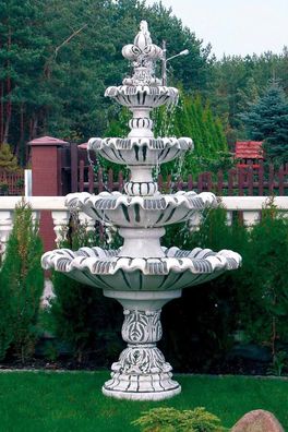 Terrassen Brunnen Springbrunnen Beckenbrunnen Gartenbrunnen Steinmöbel H:226cm