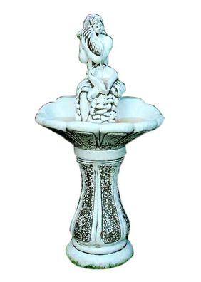 Antikes Wohndesign Spring- & Zierbrunnen AWD-SS-116 B:50cm H:115cm