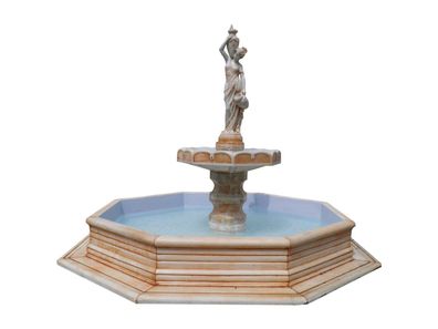 Antikes Wohndesign Spring- & Zierbrunnen AWD-SS-122 B:368cm H:265cm