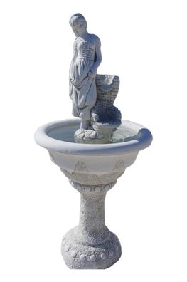 Antikes Wohndesign Spring- & Zierbrunnen AWD-SS-015 B:60cm H:128cm