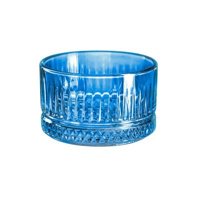 Elysia 4 Tlg. Set Snackschale aus Glas in Blau Servierschale Snackschale Rund